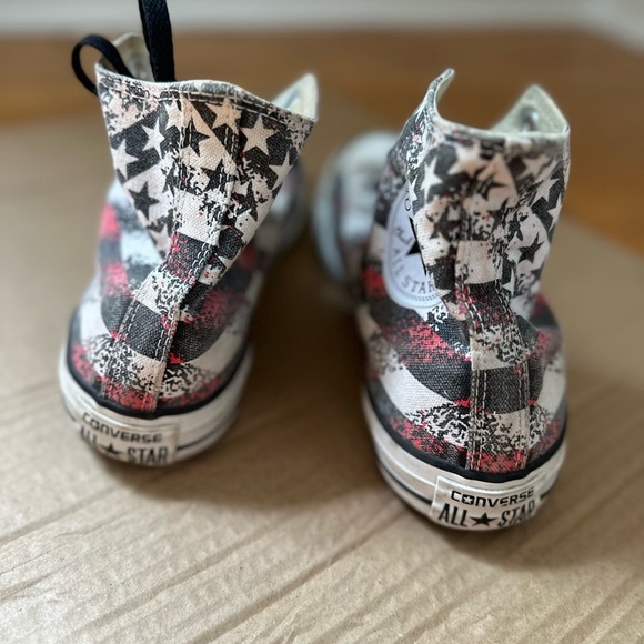 CONVERSE Chuck Taylor CT HI All Star Unisex Stars Stripes. M7, W9. High Top. - Picture 3 of 8